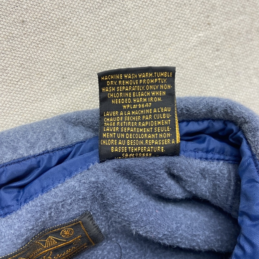Eddie Bauer Chamois Flannel Shirt Mens M Tall Blue Geese Logo Outdoors 90s Vtg - Picture 6 of 7